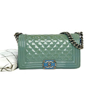 Chanel Leboy Medium Patent Blue - Jiaxyk